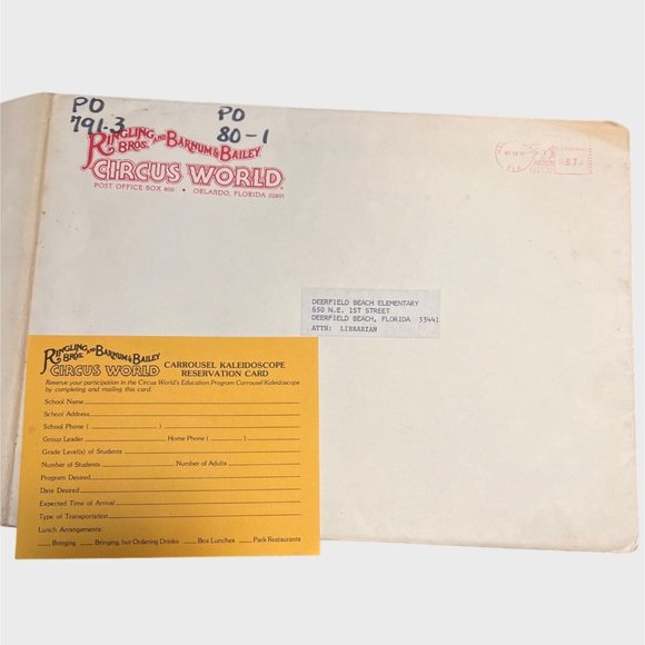 Vintage 1979 Ringling Bros and Barnum & Bailey Circus World Giant Poster - Picture 6 of 7